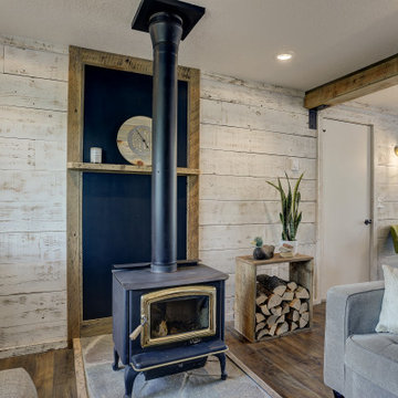 Modern Craftsman with Fireplace and Barnwood Features
