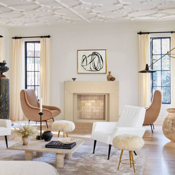 Modern Crescent Fireplace Mantel Styles