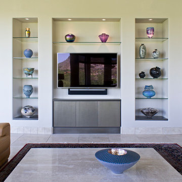 Modern Custom Home Entertainment Center