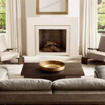 Modern Elemental Fireplace Mantel Styles