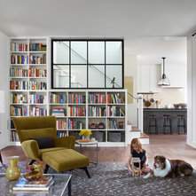 Farmhouse Living Room by Cuppett Kilpatrick Architecture + Interior Design