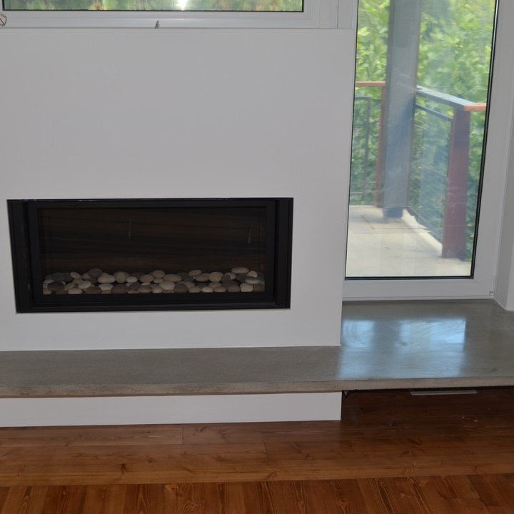 Floating Fireplace Hearth Photos & Ideas Houzz