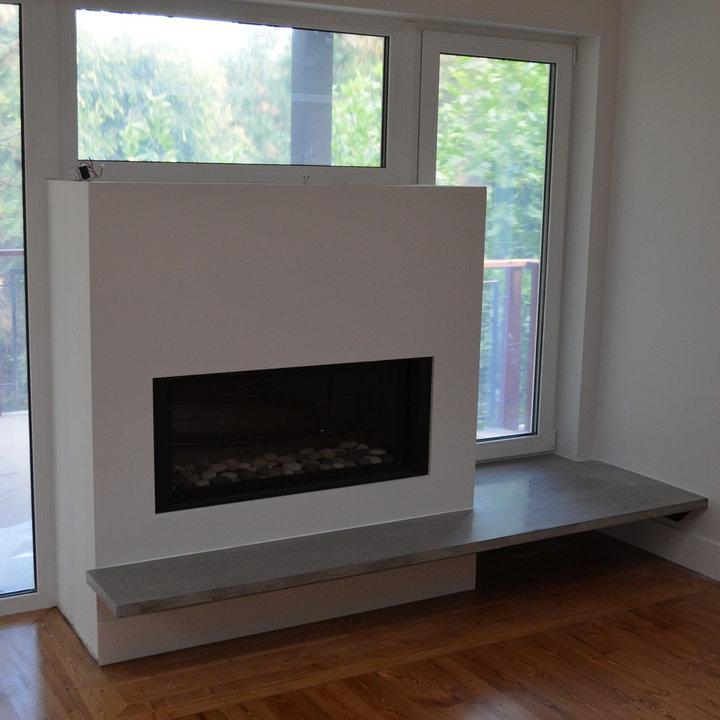 Floating Fireplace Hearth Photos & Ideas Houzz