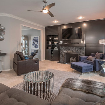 Modern Great Room by KGK Designs Kansas City