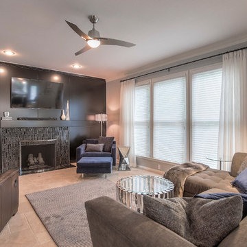 Modern Great Room by KGK Designs Kansas City