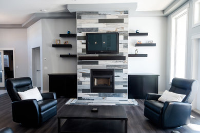 This is an example of a modern living room in Edmonton.