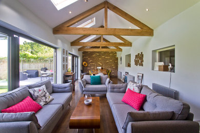 Design ideas for a contemporary living room in Cheshire.