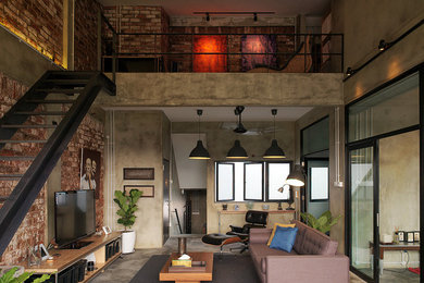 Modern industrial loft apartment