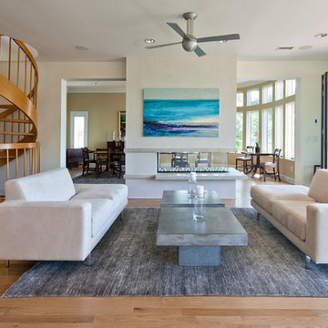 Modern Island Beach Home Living Room