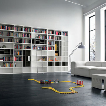 Modern Italian wardrobs, walk-in closets, libraries & wall units.