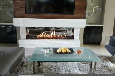 Modern Linear Fireplace Installations