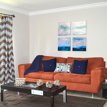 Modern Living Room Decor with Coastal Style