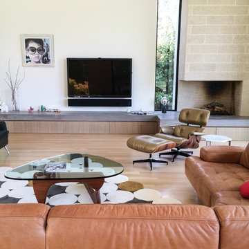 Modern living room. Home on White Rock Lake, Dallas TX.