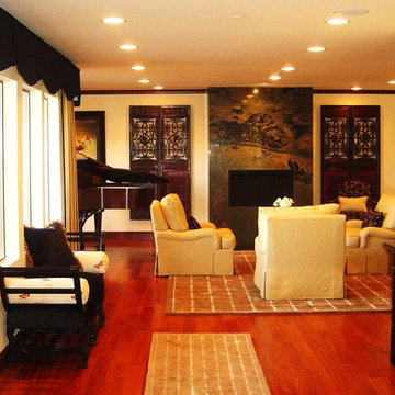 Modern living room with Asian Accents