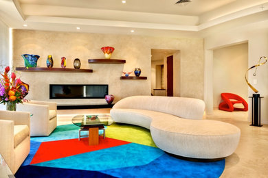 Living room - contemporary living room idea in Hawaii