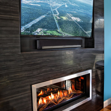 Modern Marble Fireplace