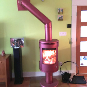 Modern Morso Wood Stove in Portland, OR