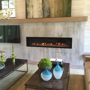 Modern Organic Cottage Fireplace