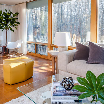 Modern Ranch Open Living Room