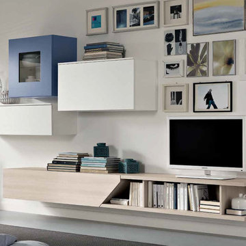 Modern Wall Unit Exential T04 by Spar, Italy - $3,185.00