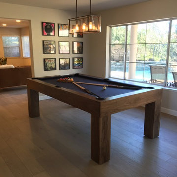 Modern Walnut Pool Table