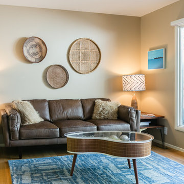 Modernized Mid Century Living Room