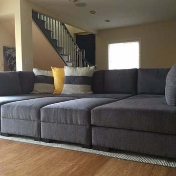 Modular Grey Chenille Sofa Sectional | The Sofa Company