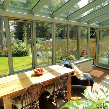 Monopitch lean to conservatory