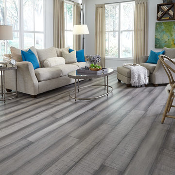 Morning Star - 9/16" x 7-1/2" Distressed Morning Dove Engineered Bamboo Flooring