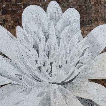 Mosaic Artwork, Lotus Flower I Mozaico