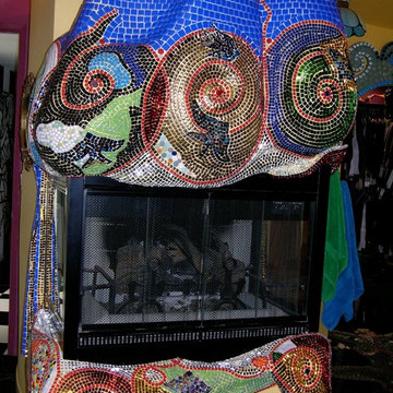Mosaic Fireplace (close up)