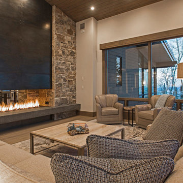 Family Room In Luxury Mountain Home
