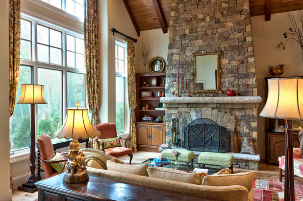 Traditional Living Room by Dianne Davant and Associates