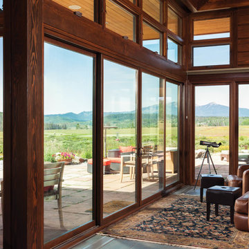 Mountain Modern Log Home: The Hahn's Peak Residence - Great Room