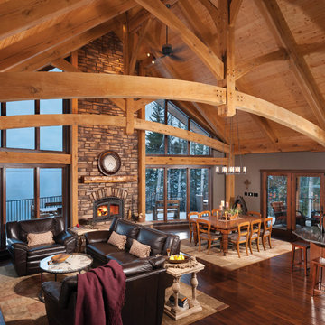 Mountain Timber Frame Home in Canada