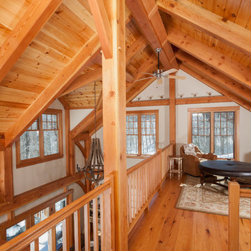 Mountainside Timber Frame Loft