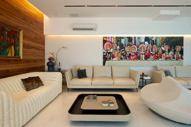 Contemporary Living Room by ZZ Architects