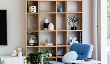 25 Ways to Work Open Shelves in Your Living Room