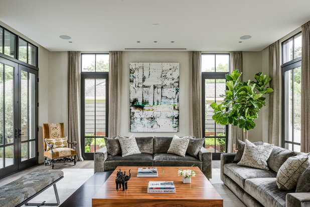 Contemporary Living Room by Mann Designs Studio