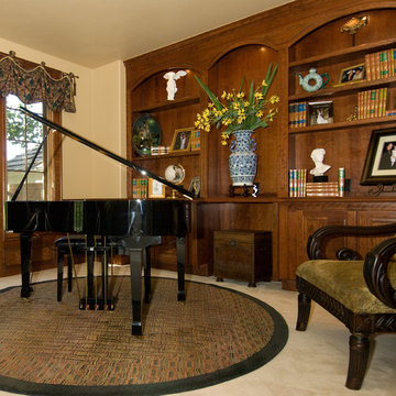 Music Room with Custom Built-ins