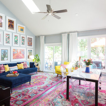 My Houzz: A Burst of Happy Colors in a Lakeside Missouri Home