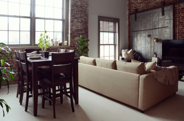 Industrial Living Room by Design Fixation [Faith Provencher]
