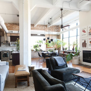 Urban living room photo in Chicago