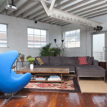 My Houzz: Artists Share a Colorful Industrial Loft and Studio