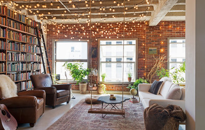 My Houzz: Books and String Lights Cozy Up an L.A. Loft