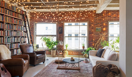 My Houzz: Books and String Lights Cozy Up an L.A. Loft