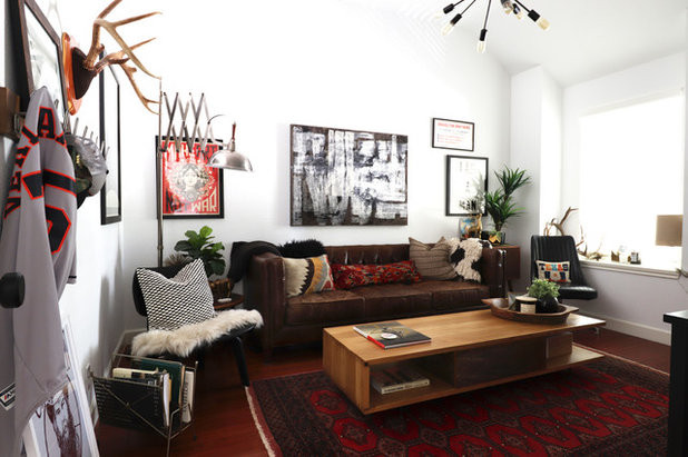 Eclectic Living Room by Kristin Laing