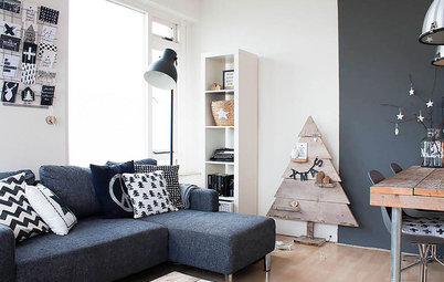 My Houzz: Black and White Make a Dutch Apartment All Right