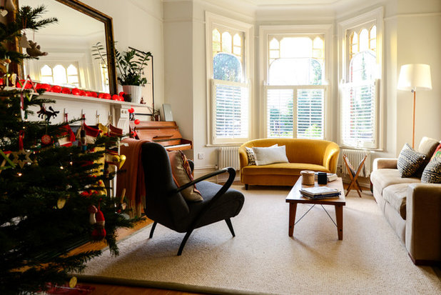 Transitional Living Room My Houzz: Casual Comfort in a London Victorian