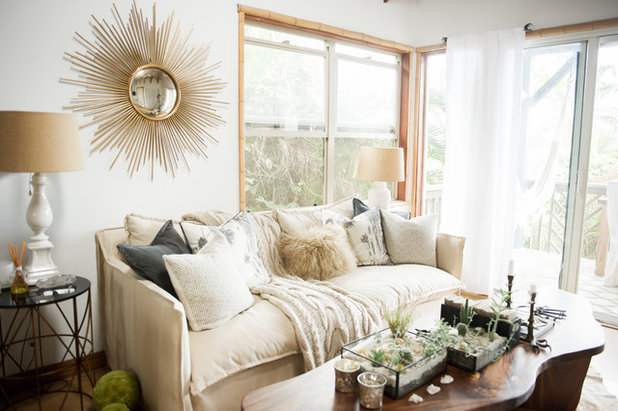 Coastal Living Room by Ashley Camper Photography